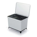 KEDEN 2x23L white recycling sorting system