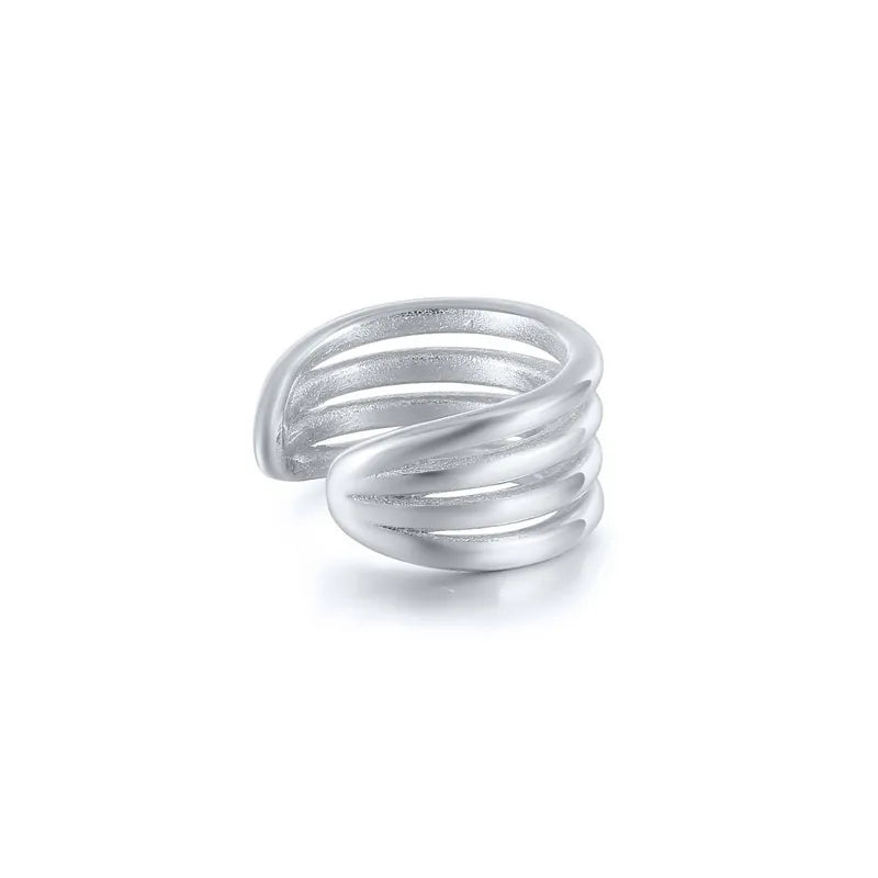Low MOQ Jewelry Minimalist No Pieced Cuff Earrings 925 Sterling Silver