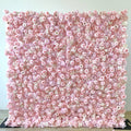 2025 Handmade Silk Pink Roses Flower Wall Backdrop 8ft X 8ft Square for Party Wedding Decoration