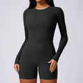 summer Plain Women's Pants Lady One Piece Jumpsuit Playsuit Short Sleeves Trendy Outfits Fitness Romper Bodysuit for Women