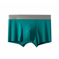 Hot Selling Mens Modal Microfiber Knitted Breathable ODM Boxer Briefs Trunks Covered Waistband Logo Underwear Comfortable 2025