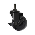 2 Inch Steel PP Caster Wheel M8 Threaded Stem Light Duty Outdoor Furniture Castor Brake Living Room Kitchen Dining School Gym