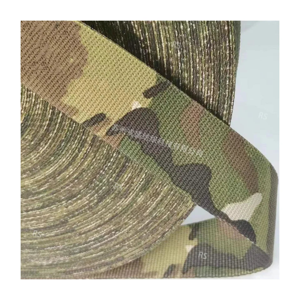MC BLACK MC&MCBK Camouflage Webbing Dog Leashes 25mm Printed Polyester Webbing Durable Use for Tactical Gear and Outdoor Bags