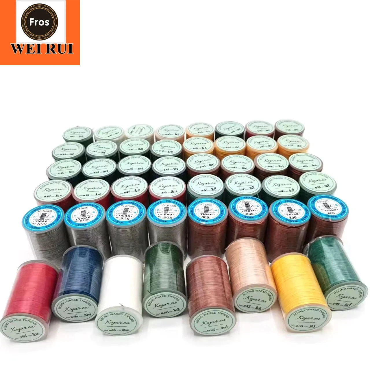 Twisted Round Sewing Waxed Polyester Cord Nylon Silk Jewelry Thread 1mm String Crafting for Bracelet Jewelry Leather Craft
