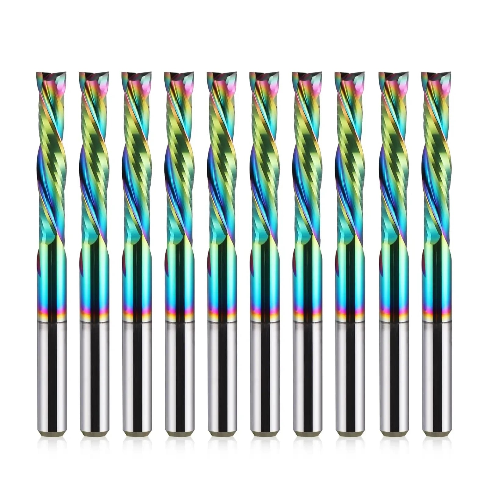 Huhao Carbide End Mill for Cutting Chipboard up and Down Milling Cutter 3.175/4/5/6/8/10mm Woodworking Tool