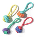 New Durable Polypropylene Cotton Knots Molar Cotton Sting Rope Tug Dog Pet Toys Color Clash