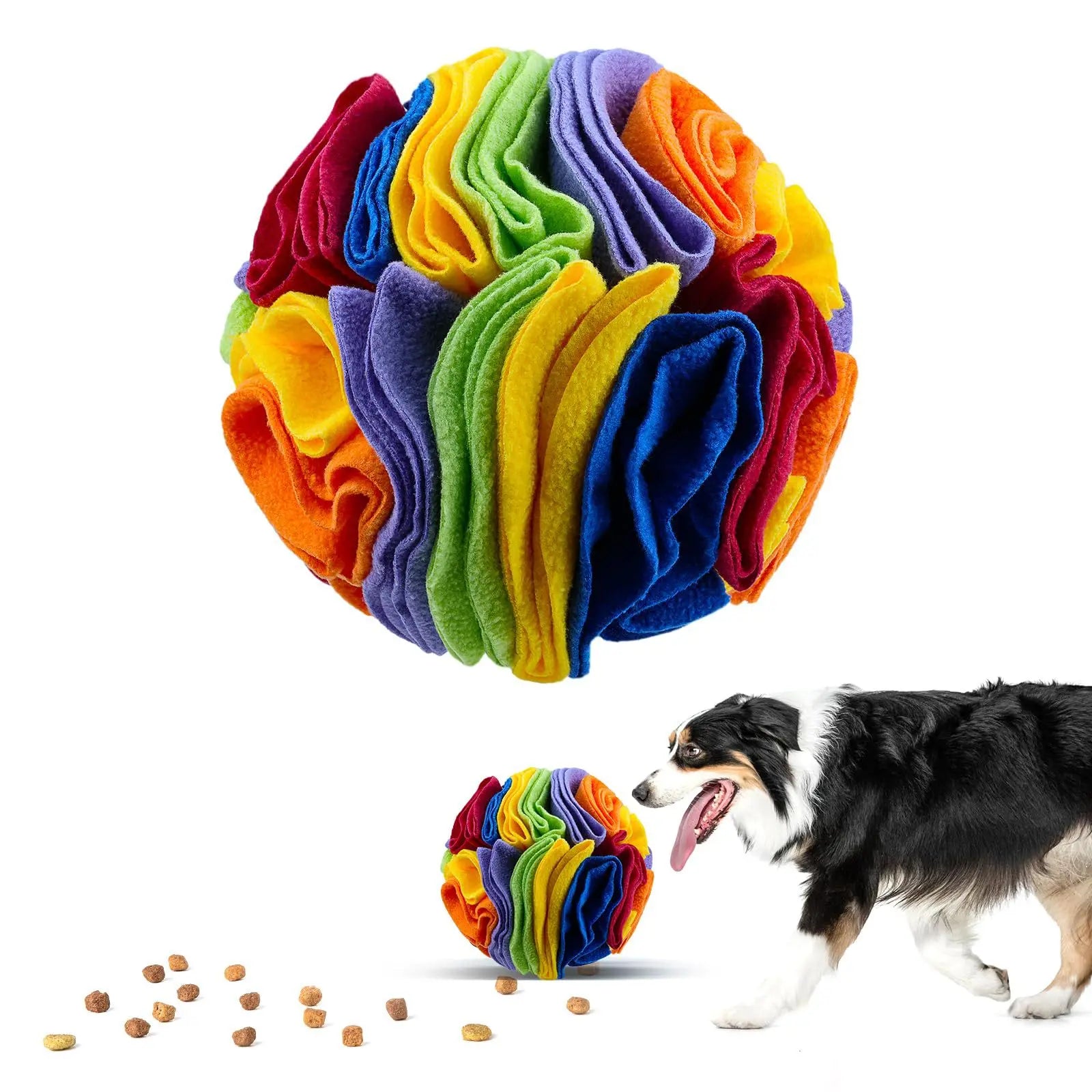 Rainbow Interactive Engaging Pad Dog Foraging Drawers Puzzle Mat Snuffle Toys Ball for Enhance Sniffing