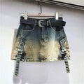 2025 High-Tech Ultra-Thin Mini Skirt Trendy Sika Retro High-Waist Style with Eye-Catching Accents for a Hot Look