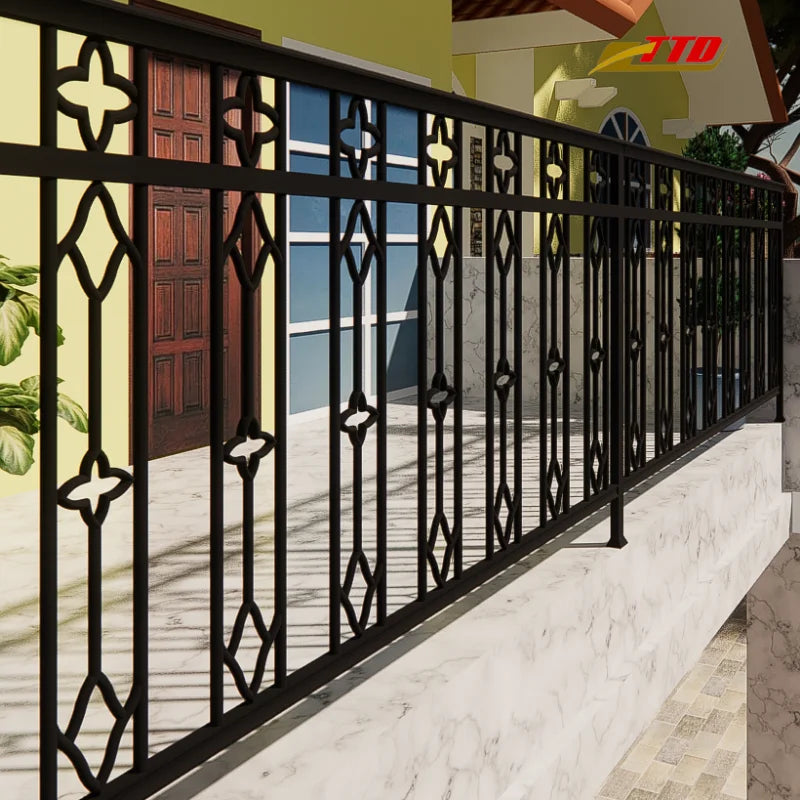 Luxury Iron Modern Balcony Railings Custom Handcrafted Designs for Villas and High-End Homes Vietnam Supplier