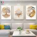 Flowers Modern Tree of Life Lotus Flower Prints for Living Room Canvas Oil Painting Wall Art Poster and Landscape for Home Room