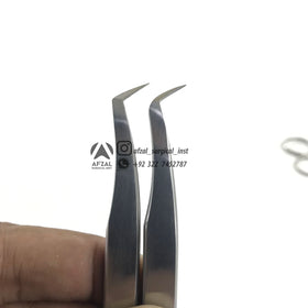 Professional OEM Wholesale Stainless Steel Precision Eyelash Extension Tweezer with Diamond Dusted & Fiber Tips Beauty Tools