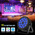 18x10W RGBW Slim Flat Par Can Professional Die Cast Aluminum KTV Bar Lighting with Sound Active Mode Remote Control Party Light