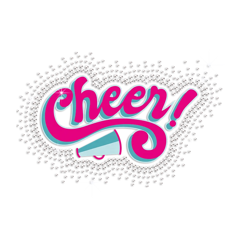 Verified Suppliers Iron on Vinyl Transfer Designs Rhinestone Transfer for Cheerlead