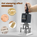 Bronzing Small Manual Marking Finished Bag Insole Mobile Phone case Belt Wallet Wood Indentation Branding Machine