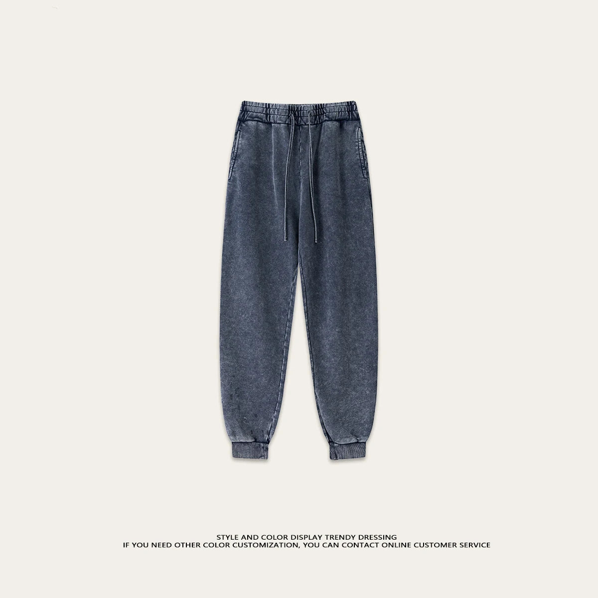 Men's Retro Washed Hoodie Pants Set | Streetwear Two-Piece Outfit | Heavyweight Cotton Fleece | Winter Layering Essentials