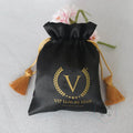 Polyester Satin Durable Hair Extension Bag for Wigs Storage