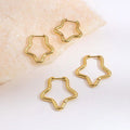 European and American Luxury Fashion 18K Gold Plated Stainless Steel Ladies Accessories Wholesale Jewelry Earrings for Women
