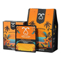 Custom Printing Design 3 Side Sealing Flat Bottom Coffee Bag Box Set Packaging with WIPF Valve Kraft Paper/VMPET/PE YPAK Set-09