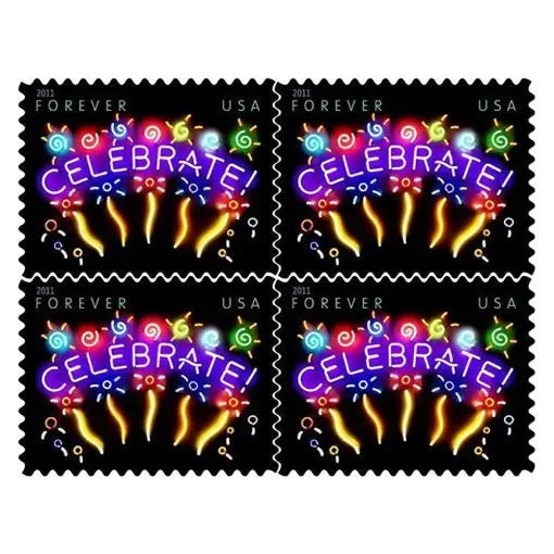 First Class Usa Forever Postage Mailing Stamps Flowers Stickers Us Post Mail Stamp Sticker American Stamp Pack for Collection