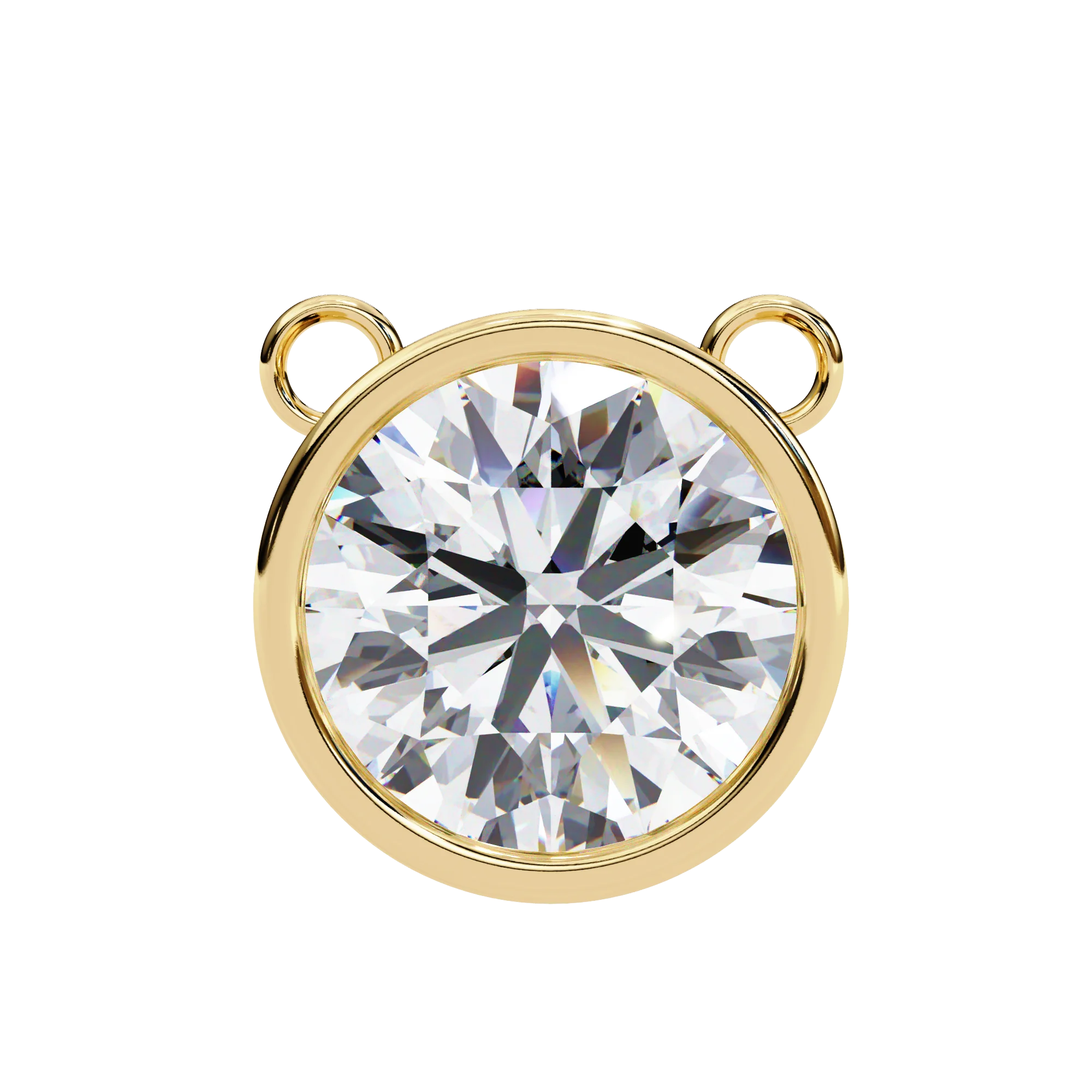 Promotion Cute 925 Sterling Silver Pendant Necklace Brilliant Sparkling Moissanite Diamond Fine Jewelry for Women and Children