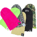 Wholesale Grassy Balaclava Camo Ski Mask Custom Logo Distressed Ski Mask Balaclava Designer Winter Knit Full Face Cover