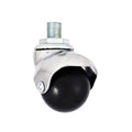 M12 Threaded 40mm Polypropylene Ball Caster Wheel for Bathroom Hotel Living Room Outdoor More! for Hospital Warehouse Use