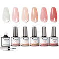 Venalisa Nail Art Acrylic French Nails Fast Dry LED Clear Pink Color Quick Construction Gel 7.5ml Thick Jelly Nail Extension Gel