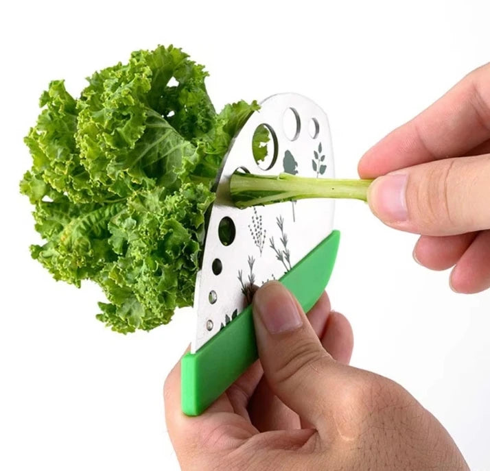 Customize Logo Stainless Steel Herb Stripper Fiber Optic Tools Stripper Steam Leaf Stripper Stainless Steel Kitchen Herb Leaf