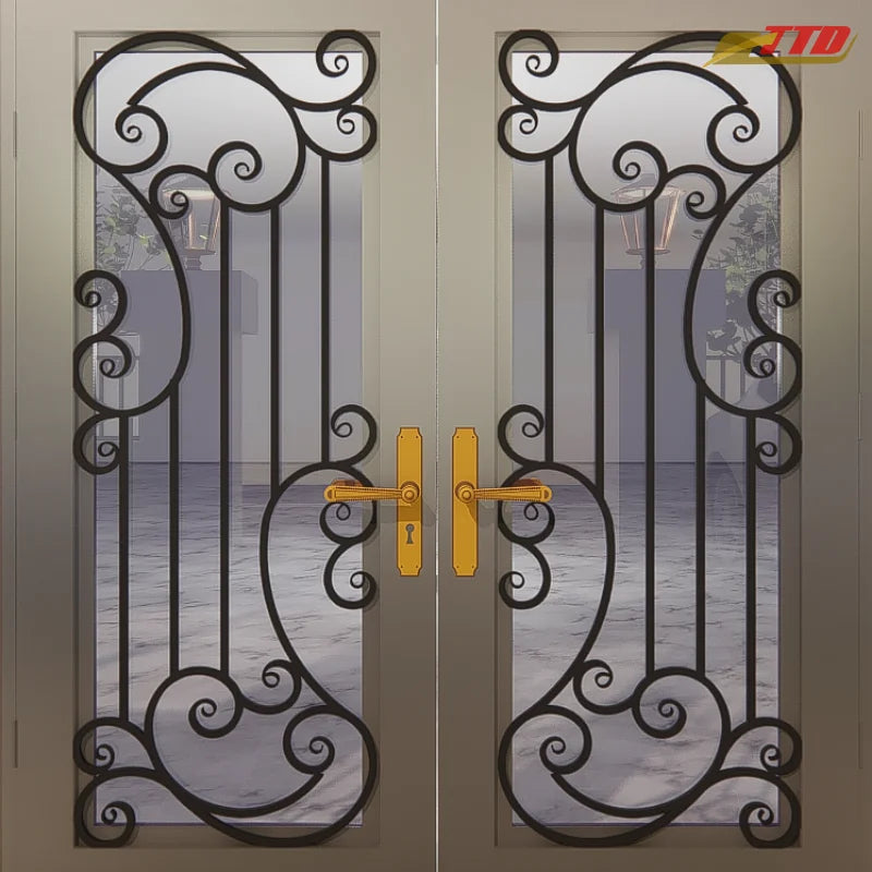 Premium Wrought Iron Doors for Modern House Entrances  A Perfect Blend of Strength Craftsmanship and Lasting Beauty