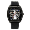 Unique Design Fashion Sport Hollow Out Skeleton Wrist Watch Mechanical Automatic Barrel Watches for Men
