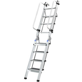 Multi Functional Heavy Duty Apartment Use 6 Steps Modern Aluminum Foldable Ladder with Multi-Position Design