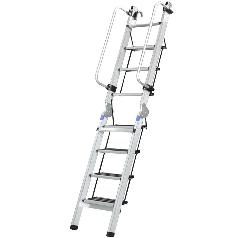 Multi Functional Heavy Duty Apartment Use 6 Steps Modern Aluminum Foldable Ladder with Multi-Position Design