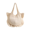 2025 Korean Design Minimalist Tote Bags for Women Large Capacity Dumpling Shape Wool Knitted for Summer Autumn Winter Spring