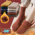 Winter Vrouwen Socks Dikke Warm Effen Kleur Wol Harajuku Retro Mode Toevallige Kasjmier Modieuze Sokken