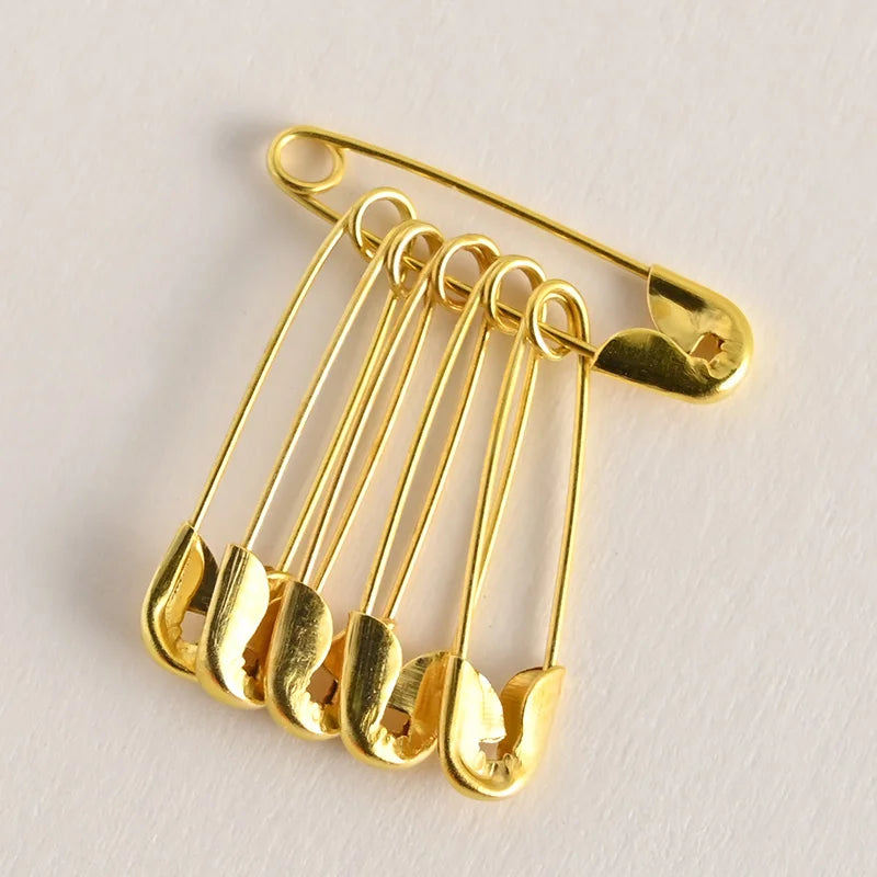 Wholesale Clothing hang Tag Pin Gold and Silver Pear Shaped Metal Clothing Safety Pin