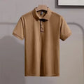 Oem customized Ice silk polo shirt men's new fashion harajuku trend short-sleeved