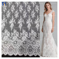 YX1270 Popular in the Britain Luxurious Duchess White Wedding Lace Soltis Fabric Woven Eyelash Lace Fabric Flowers for Bride MegaBDM