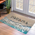 American Retro Polyester Kitchen & Entryway Mat Easy to Clean Washable Dirt-Resistant Home Floor Mat for Living Room Entryway