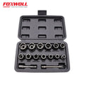 15pcs Screw Remover High Hardness Repairing Damaged Impact Metric Twist Socket Set