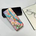 Cartoon Diamond Painting Printed Glasses Storage Eco-Friendly 5D DIY PU Leather Box