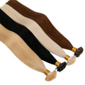Factory Wholesale Flat Tip Keratin Extension Human Hair Cuticle Aligned K Tip Hair Extensions