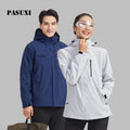 PASUXI Outdoor Activewear Insulated Jacket for Skiing Windproof 3-in-1 Removable Liner Thick Warm Snow Jacket for Men Women