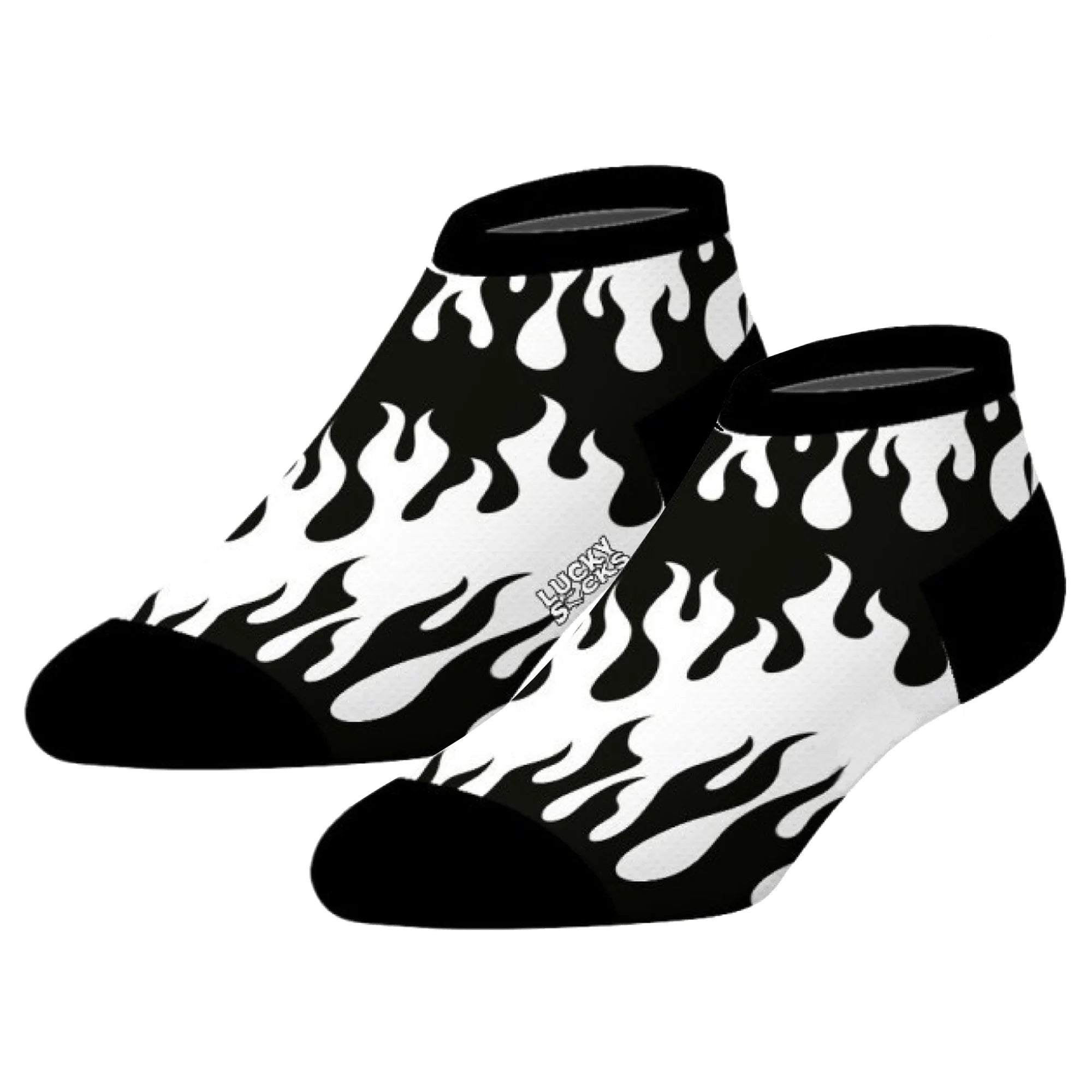 Pair of Lucky Socks short socks fire design sizes 41-46
