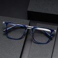 Classic Retro Handmade Designer Titanium Materials Square Glasses Frames Myopia Antiblue Light Eyeglasses Frame Light Comfort