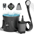 6000mAh Rechargeable IPX7 Waterproof Outdoor Camping Shower with Intelligent LED Display for Hiking and Travel