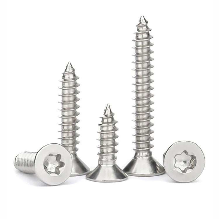 M2 M2.3 M2.6 M3 M3.5 M4 M5 M6 Security Screw Self Tapping Torx Pin Countersunk Torx Head Tapping Screws