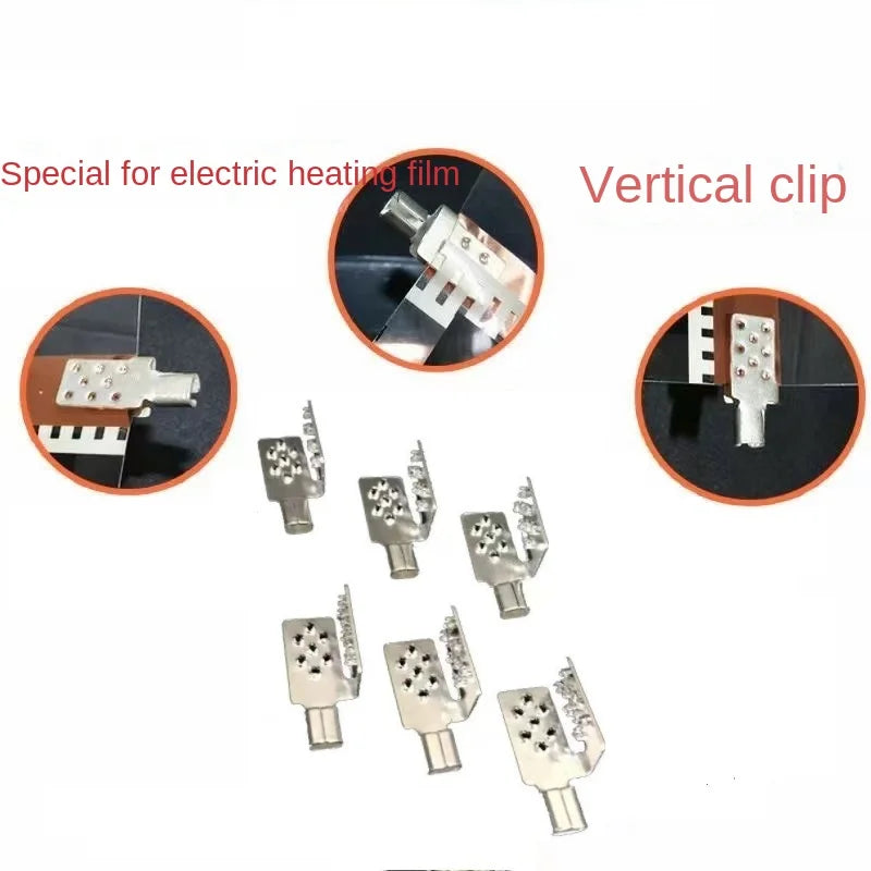 Necessary Auxiliary Materials for Black Electric Heating Film Electronic Connector (Clip) Parts for Floor Heating Systems