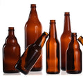 Custom Crown Cap Amber  330ml 500ml 650ml 750ml 1 Liter Empty Glass Beer Bottles