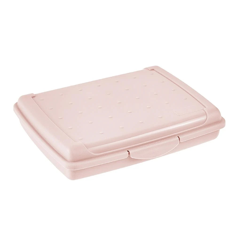Plain storage box 17 x 13 x 3.5 Nordic pink