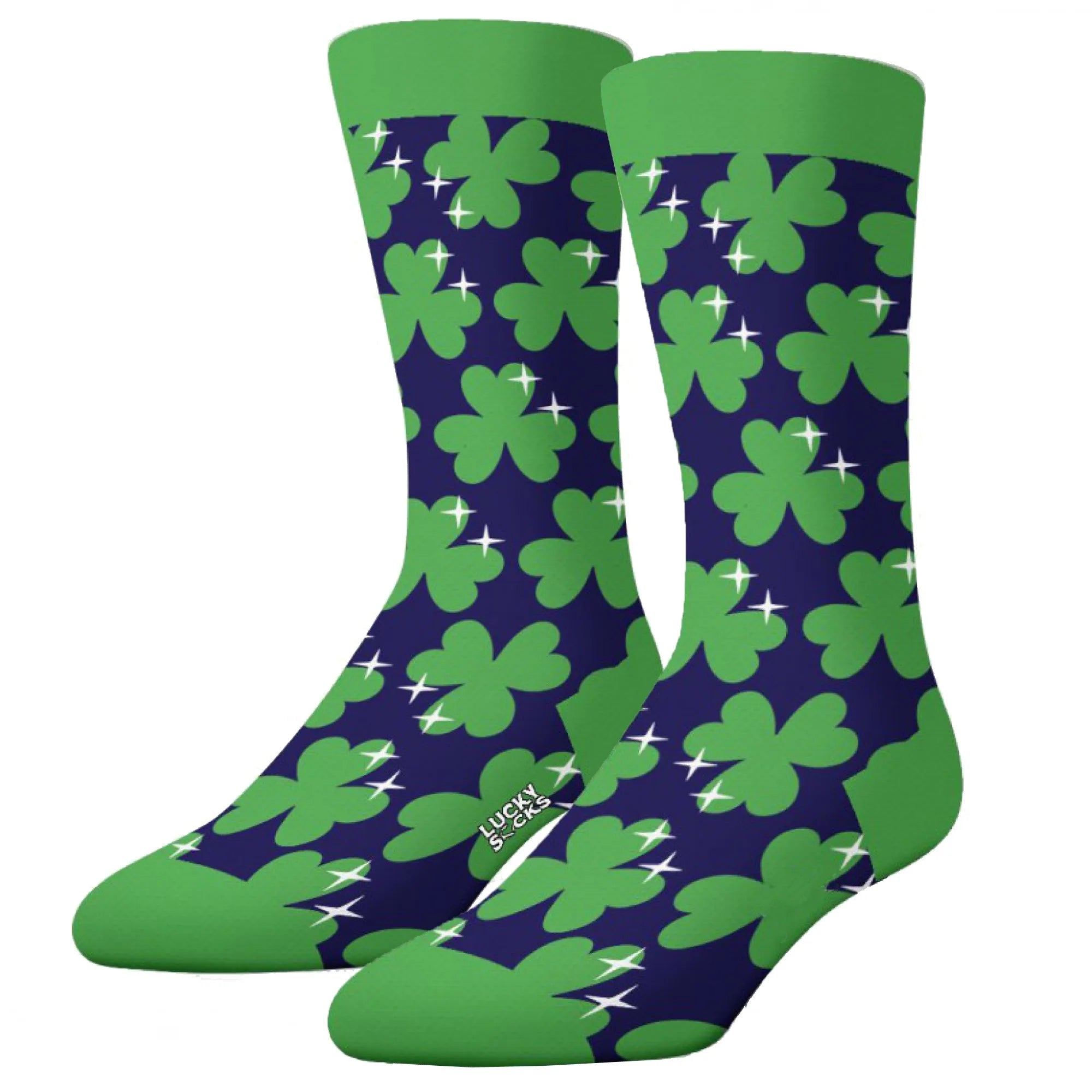 Pair of Lucky Socks long socks with clover design sizes 41-46